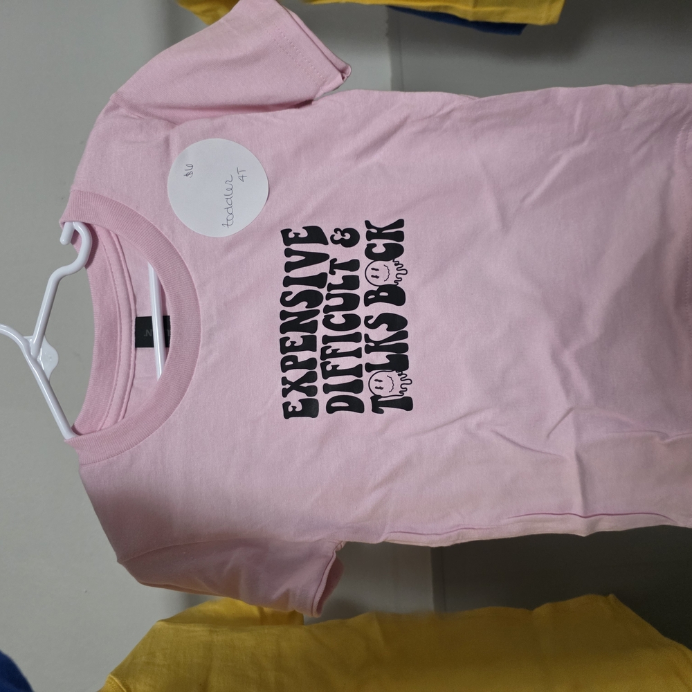 Pink Graphic Kids T-Shirt